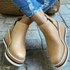 Bottes à talon wedge - élégantes bottines noires pour femmes