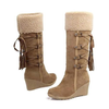 Bottes à talons compensés pour femmes - footwear d'hiver chic et confortable