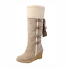 Bottes à talons compensés pour femmes - footwear d'hiver chic et confortable