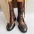 Bottes chelsea à lacets - chaussures féminines au style vintage