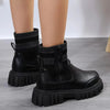 Bottes chevilles - chaussures tendances à semelle épaisse pour femmes