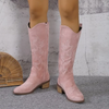 Bottes de cowboy - élégantes bottes western pour femmes jusqu'aux genoux
