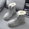 Bottes d'hiver - bottines lacées douillettes pour femmes