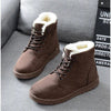 Bottes d'hiver - bottines lacées douillettes pour femmes