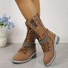 Bottes d'hiver imperméables - bottines à lacets pour femmes