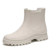 Bottes en caoutchouc à la cheville - chaussures de pluie étanches pour femmes
