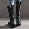 Bottes en cuir montantes - chaussures élégantes pour cavalier