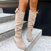 Bottes hauteur genou - élégance décontractée pour dames cet hiver