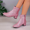 Bottines à paillettes - élégantes bottines pour dames