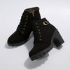 Bottines à talon pour femmes à lacets