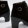 Bottines à talon pour femmes à lacets