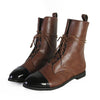 Bottines - belles bottes de combat à lacets pour femmes