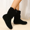 Bottines cozy - bottes en daim pour femmes au style décontracté