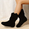Bottines cozy - bottes en daim pour femmes au style décontracté