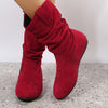 Bottines cozy - bottes en daim pour femmes au style décontracté