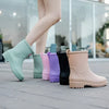Bottines de pluie étanches - bottes en caoutchouc chic pour femme