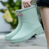 Bottines de pluie étanches - bottes en caoutchouc chic pour femme