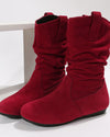 Bottines décontractées à l’ankle - bottes plates en daim chic pour femmes