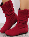Bottines décontractées à l’ankle - bottes plates en daim chic pour femmes