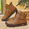 Bottines d'extérieur pour femmes - chaussures en cuir douillettes
