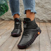 Bottines d'extérieur pour femmes - chaussures en cuir douillettes