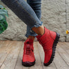 Bottines d'extérieur pour femmes - chaussures en cuir douillettes