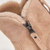 Bottines d'hiver - boots à zip confortablement douillets pour femmes