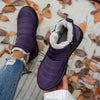 Bottines d'hiver - élégantes chaussures à chevilles pour femmes avec doublure en fausse fourrure