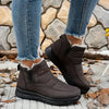 Bottines d'hiver - élégantes chaussures à chevilles pour femmes avec doublure en fausse fourrure
