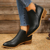 Bottines élégantes - bottines argentées à bout pointu pour femmes