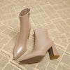 Bottines élégantes pour femmes en marron avec talons