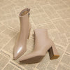 Bottines élégantes pour femmes en marron avec talons