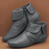 Bottines en cuir - bottines élégantes pour femmes avec fermeture éclair