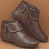 Bottines en cuir - bottines élégantes pour femmes avec fermeture éclair
