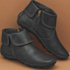 Bottines en cuir - bottines élégantes pour femmes avec fermeture éclair