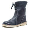 Bottines en cuir - chaussures à lacets élégantes pour femmes