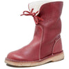 Bottines en cuir - chaussures à lacets élégantes pour femmes
