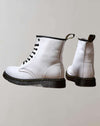 Bottines en cuir - chaussures montantes pour femmes
