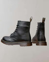 Bottines en cuir - chaussures montantes pour femmes
