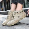 Bottines en cuir - chaussures pour femmes doublées en polaire