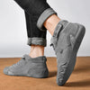 Bottines en cuir - chaussures pour femmes doublées en polaire