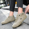 Bottines en cuir - chaussures pour femmes doublées en polaire