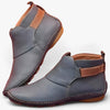 Bottines en cuir - chaussures tendance à enfiler pour femmes