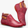 Bottines en cuir - chaussures tendance à enfiler pour femmes