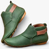 Bottines en cuir - chaussures tendance à enfiler pour femmes