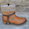 Bottines en cuir - élégant footwear d'hiver pour femmes
