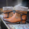 Bottines en cuir - élégant footwear d'hiver pour femmes