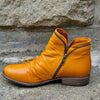Bottines en cuir - élégants booties zippés pour femmes