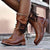 Bottines en cuir marron - élégantes chaussures à lacets pour femmes
