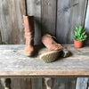 Bottines en cuir marron tendance pour femmes